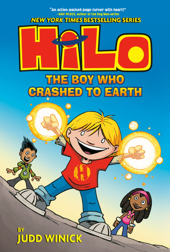 Hilo Book 1: The Boy Who Crashed to Earth: (A Graphic Novel) (Hilo) book cover by Judd Winick