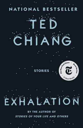 Exhalation book cover by Ted Chiang