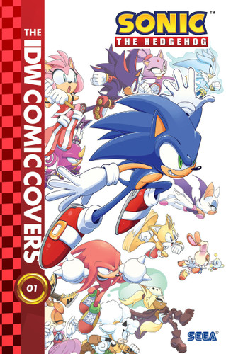 Sonic the Hedgehog: The IDW Comic Covers, Vol. 1 book cover by 
