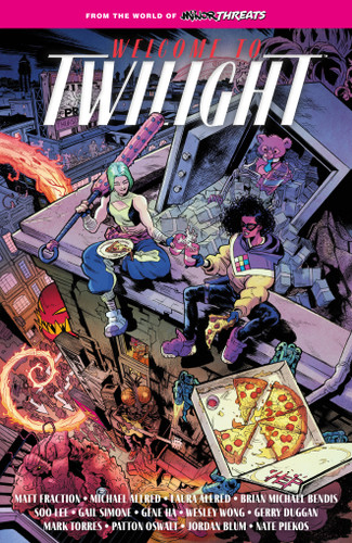 From the World of Minor Threats: Welcome to Twilight Volume 1 (Minor Threats) book cover by Patton Oswalt, Brian Michael Bendis, Matt Fraction, Gail Simone, Gerry Duggan