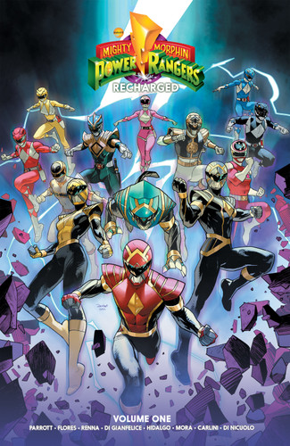 Mighty Morphin Power Rangers: Recharged Vol. 1 (Mighty Morphin Power Rangers) book cover by Ryan Parrott, Melissa Flores
