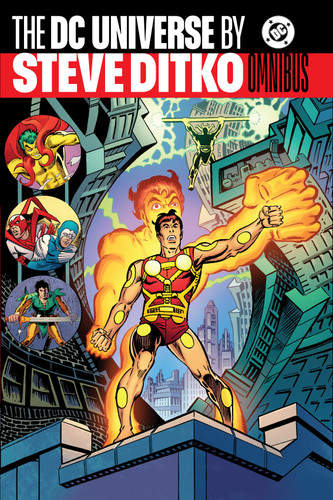 The DC Universe by Steve Ditko Omnibus book cover by Paul Levitz