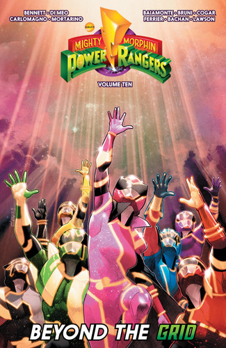 Mighty Morphin Power Rangers Vol. 10 (Mighty Morphin Power Rangers) book cover by Marguerite Bennett