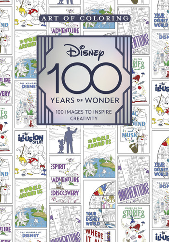 Art of Coloring: Disney 100 Years of Wonder: 100 Images to Inspire Creativity (Art of Coloring) book cover by Staff of the Walt Disney Archives