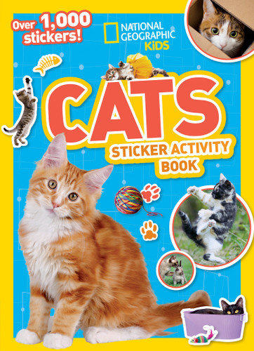 National Geographic Kids Cats Sticker Activity Book: Over 1,000 Stickers! (NGK Sticker Activity Books) book cover by National Geographic Kids