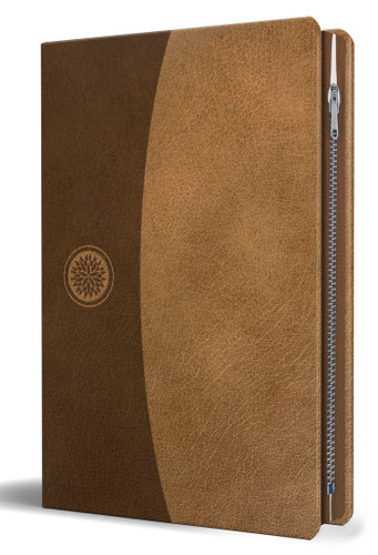 Biblia Reina Valera 1960 Tamaño grande, letra grande piel canela con cremallera / Spanish Holy Bible RVR 1960. Large Size Large Print Brown Leather with Zipper book cover by Reina Valera Revisada 1960