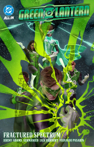 Green Lantern Vol. 5: Fractured Spectrum book cover by Jeremy Adams