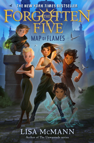Map of Flames (The Forgotten Five, Book 1) (The Forgotten Five) book cover by Lisa McMann