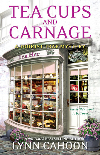 Tea Cups and Carnage (A Tourist Trap Mystery) book cover by Lynn Cahoon