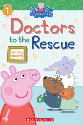 Doctors to the Rescue (Peppa Pig: Level 1 Reader) book cover by Meredith Rusu