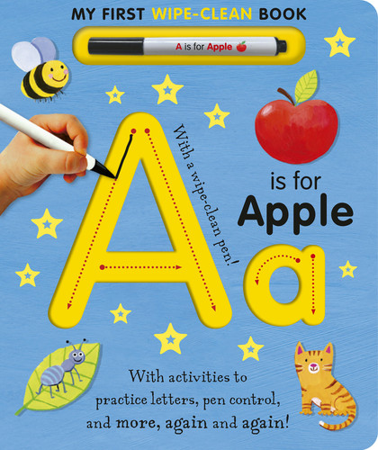 A is for Apple Wipe-Clean: My First Wipe-Clean Book book cover by Tiger Tales