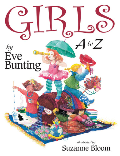 Girls A to Z book cover by Eve Bunting