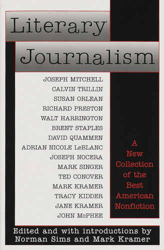 Literary Journalism: A New Collection of the Best American Nonfiction book cover by Norman Sims, Mark Kramer