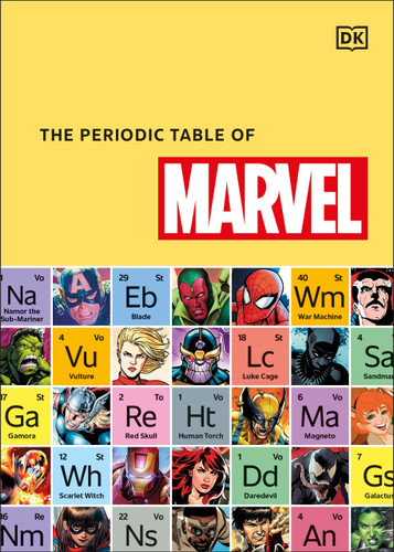 The Periodic Table of Marvel book cover by Melanie Scott