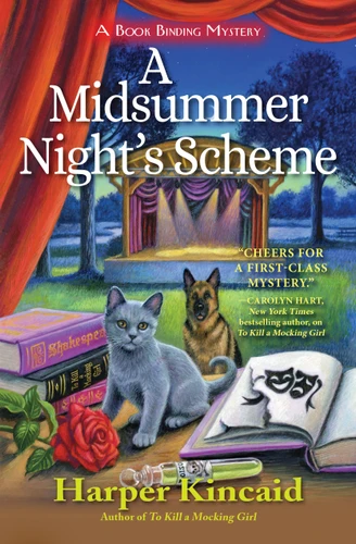 A Midsummer Night's Scheme (A Bookbinding Mystery) book cover by Harper Kincaid
