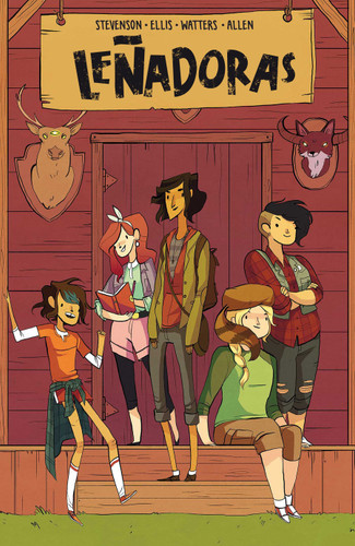 Leñadoras. Lumberjanes: Cuidado con el gatete sagrado / Beware The Kitten Holy (LEÑADORAS / LUMBERJANES) book cover by Grace Ellis, ND Stevenson