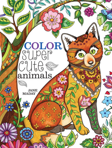 Color Super Cute Animals book cover by Jane Maday