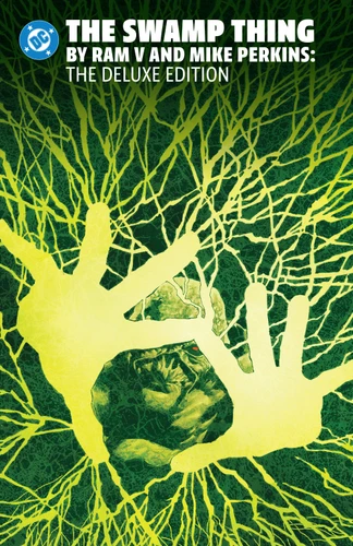 The Swamp Thing by Ram V and Mike Perkins Omnibus book cover by Ram V.