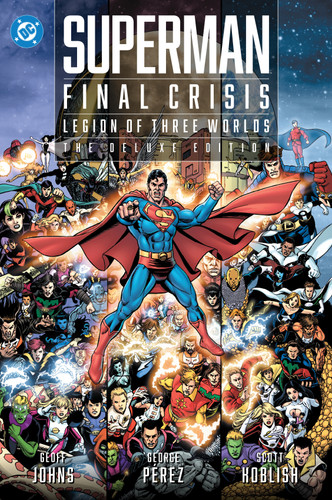 Superman - Final Crisis: Legion of Three Worlds: The Deluxe Edition book cover by Geoff Johns