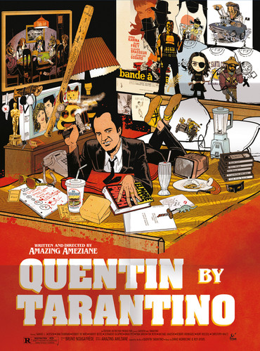 Quentin by Tarantino book cover by Amazing Améziane