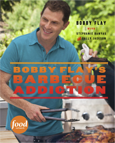 Bobby Flay's Barbecue Addiction: A Cookbook book cover by Bobby Flay, Stephanie Banyas, Sally Jackson