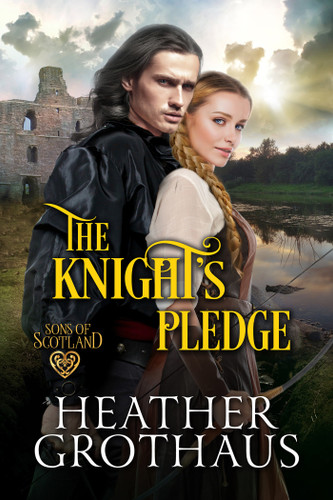 The Knight's Pledge (Sons of Scotland) book cover by Heather Grothaus