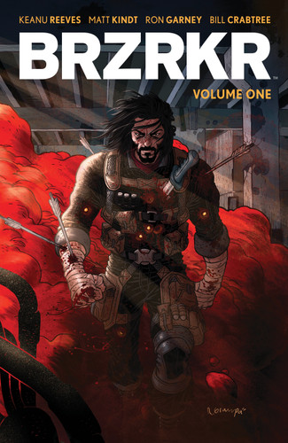 BRZRKR Vol. 1 (BRZRKR) book cover by Keanu Reeves, Matt Kindt