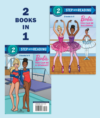 You Can Be a Ballerina/You Can Be a Gymnast (Barbie) (Step into Reading Collection) book cover by Random House