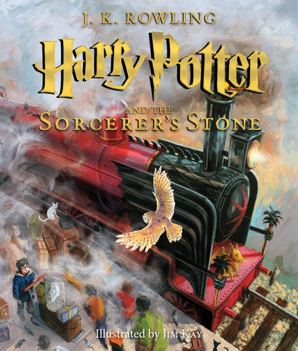 Harry Potter and the Sorcerer's Stone: The Illustrated Edition (Harry Potter, Book 1) (Harry Potter) book cover by J. K. Rowling