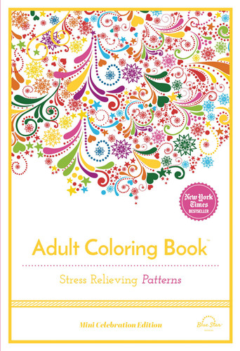 Stress Relieving Patterns: Adult Coloring Book, Mini Edition book cover by Blue Star Press