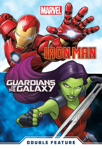 Marvel Double Feature: Iron Man and Guardians of the Galaxy book cover by Marvel Press Book Group, Steve Behling, Brandon T. Snider