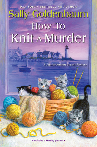 How to Knit a Murder (Seaside Knitters Society) book cover by Sally Goldenbaum