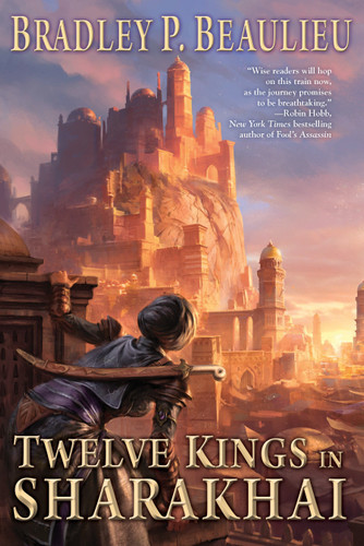 Twelve Kings in Sharakhai (Song of Shattered Sands) book cover by Bradley P. Beaulieu