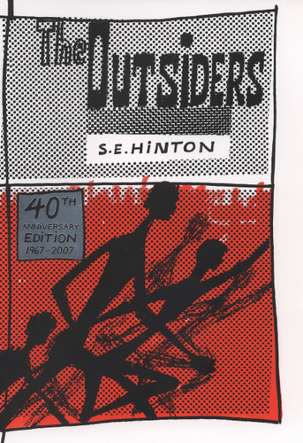 The Outsiders 40th Anniversary edition book cover by S. E. Hinton