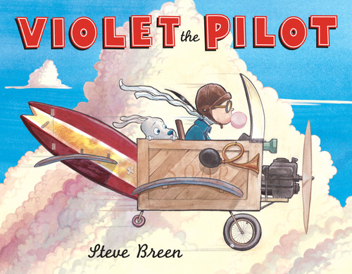 Violet the Pilot book cover by Steve Breen