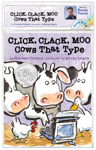 Click, Clack, Moo: Cows That Type/ Book and CD (A Click Clack Book) book cover by Doreen Cronin