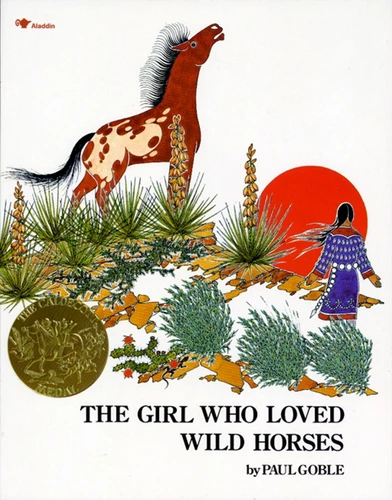 The Girl Who Loved Wild Horses book cover by Paul Goble