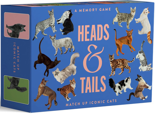 Heads & Tails: A Cat Memory Game: Match Up Iconic Cats book cover by 