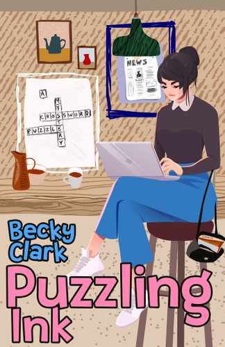 Puzzling Ink (A Crossword Puzzle Mystery) book cover by Becky Clark
