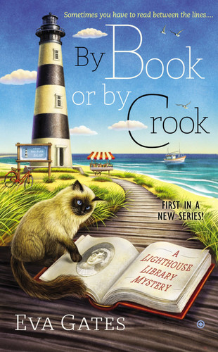 By Book or By Crook (A Lighthouse Library Mystery) book cover by Eva Gates