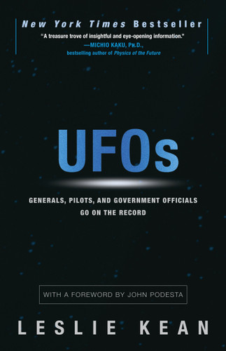UFOs: Generals, Pilots, and Government Officials Go on the Record book cover by Leslie Kean