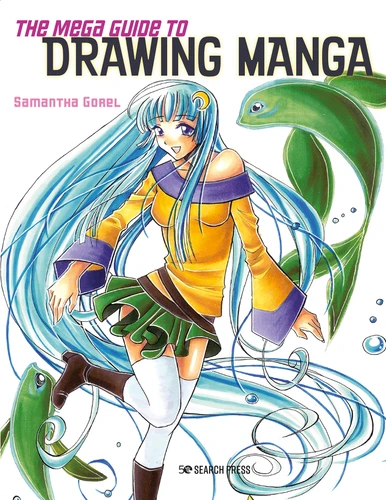 Mega Guide to Drawing Manga, The book cover by Samantha Gorel