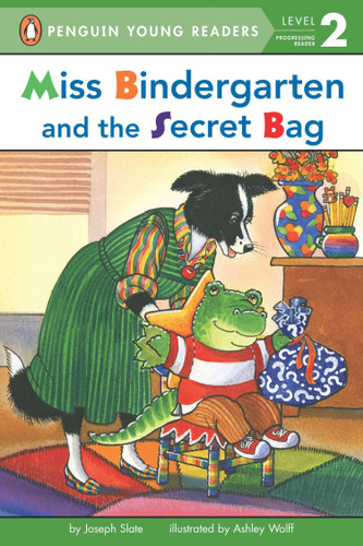 Miss Bindergarten and the Secret Bag (Penguin Young Readers, Level 2) book cover by Joseph Slate