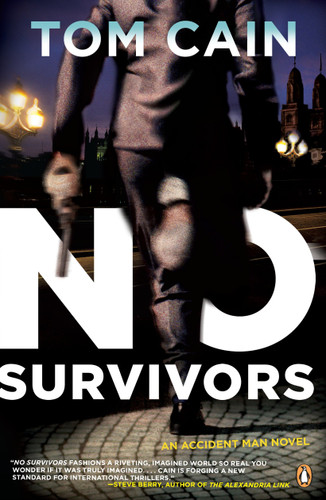 No Survivors: An Accident Man Novel (A Samuel Carver Novel) book cover by Tom Cain