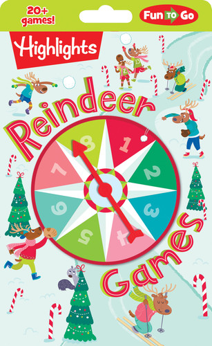 Reindeer Games: Christmas Activity Book for Kids with Over 20 Christmas Puzzles and Christmas Games for Hours of Holiday Fun On the Go (Highlights Fun to Go) book cover by 