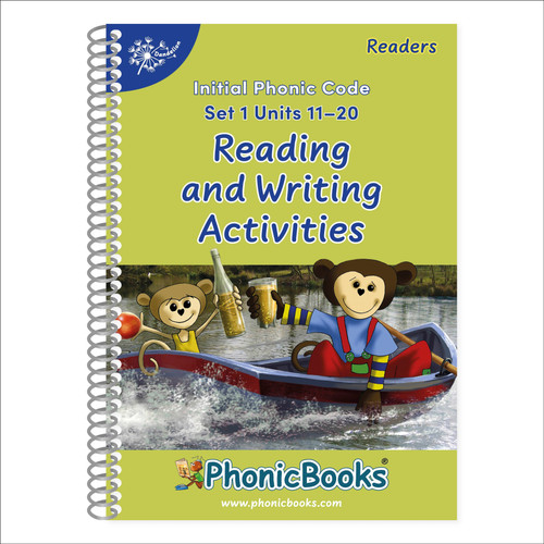 Phonic Books Dandelion Readers Reading and Writing Activities Set 1 Units 11-20 Pip Gets Rich (Two Letter Spellings sh, ch, th, ng, qu, wh, -ed, -ing, -le) (Phonic Books Beginner Decodable) book cover by Phonic Books