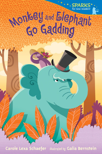 Monkey and Elephant Go Gadding: Candlewick Sparks (Candlewick Sparks) book cover by Carole Lexa Schaefer
