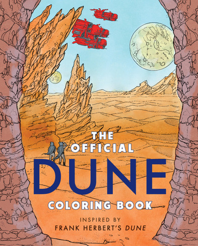 The Official Dune Coloring Book book cover by Frank Herbert