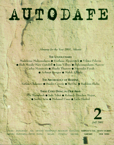 Autodafe 2: The Journal of the International Parliament of Writers book cover by International Parliament of Writers