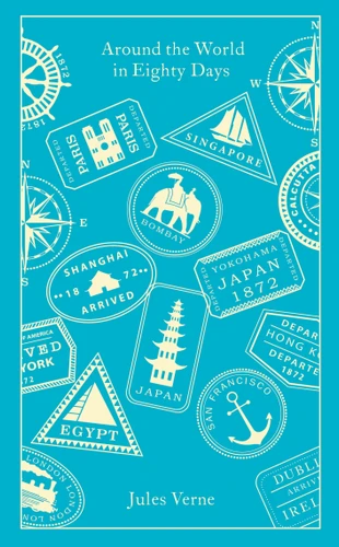 Around the World in Eighty Days (Penguin Clothbound Classics) book cover by Jules Verne
